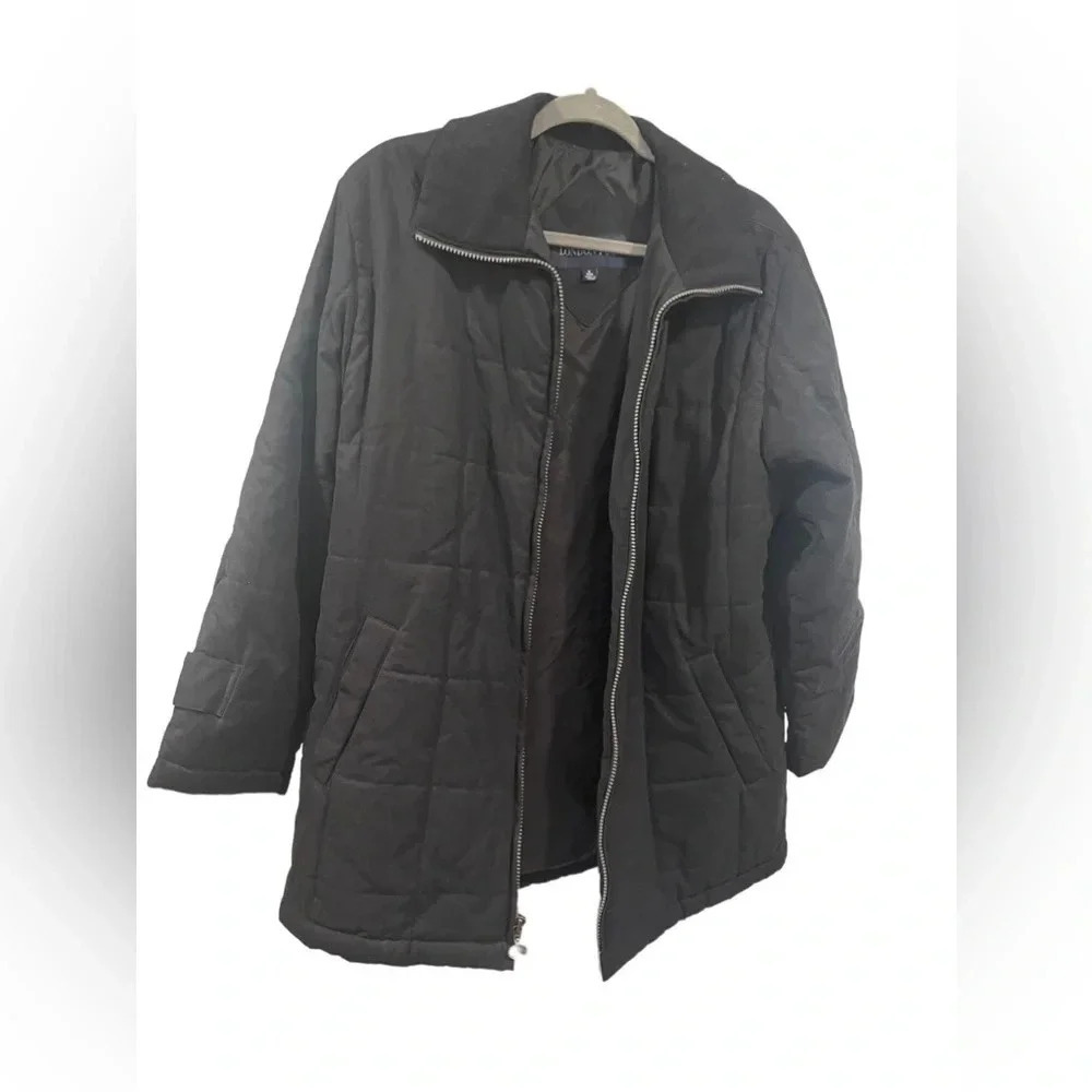 🖤✨‎ London Fog Black Quilted Winter Jacket Size S ✨🖤